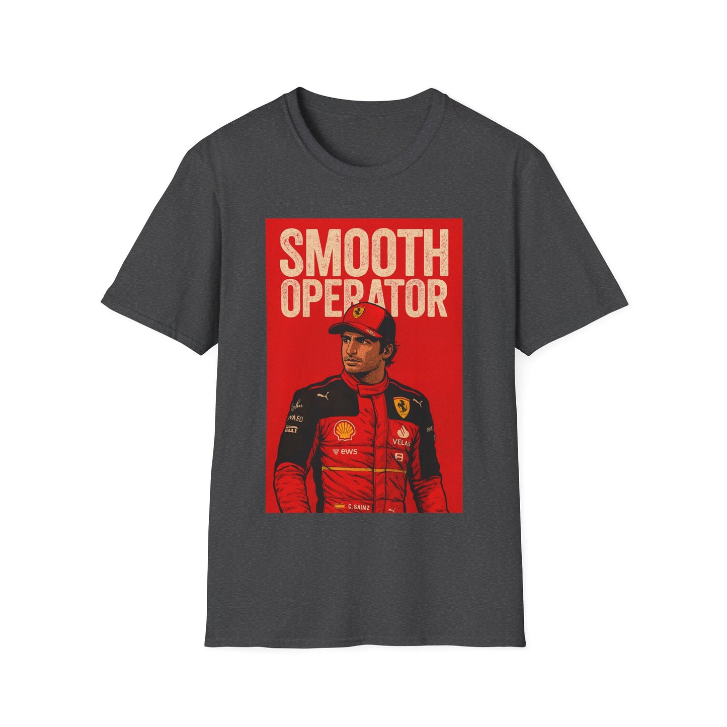 Smooth Operator Racing T‑Shirt — Vintage Ferrari Driver Graphic Tee
