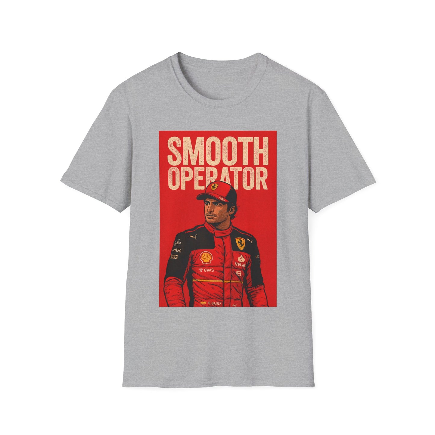 Smooth Operator Racing T‑Shirt — Vintage Ferrari Driver Graphic Tee