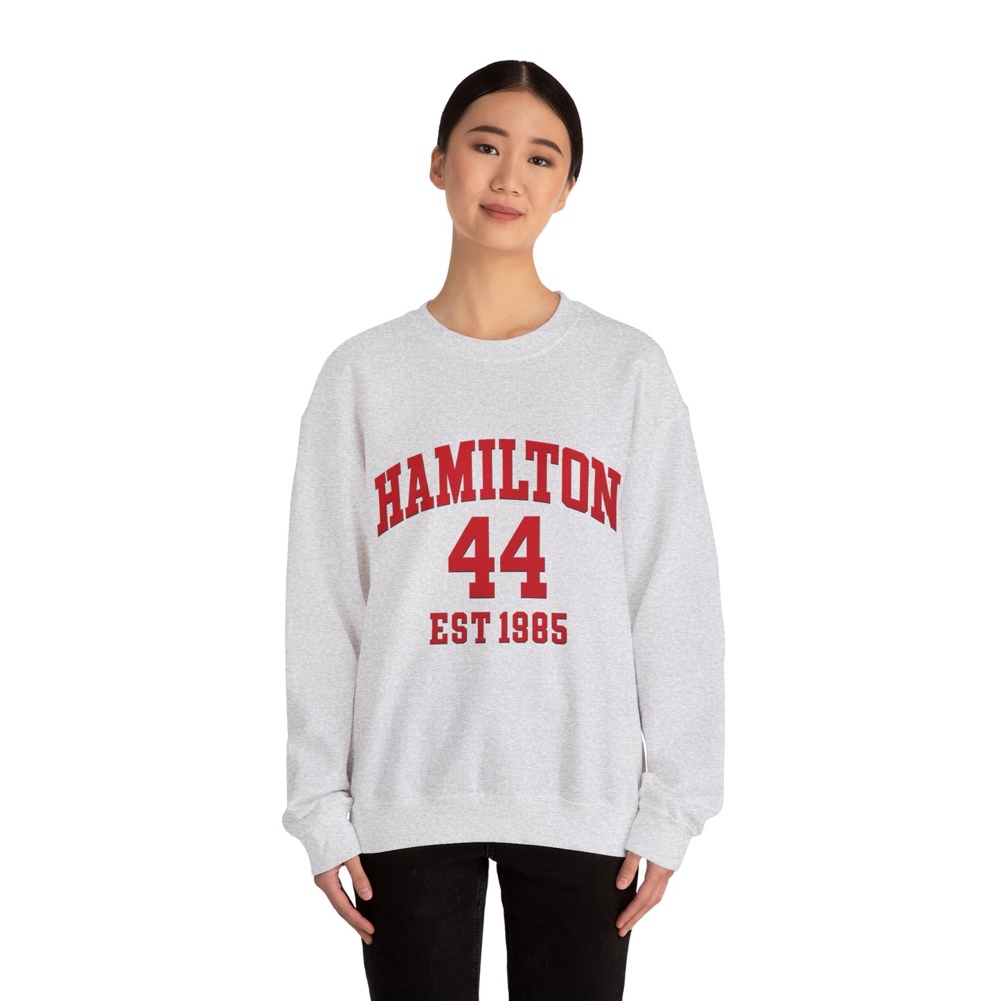 Hamilton 44 Crewneck Sweatshirt – Vintage Collegiate Track Team Design