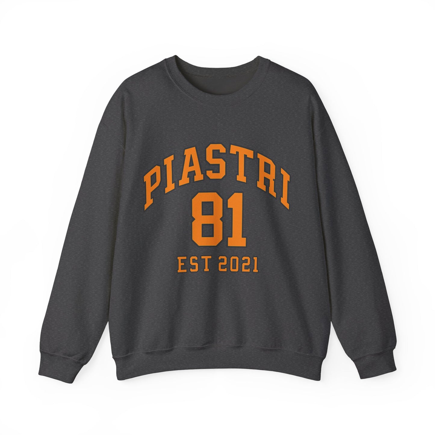 PiASTRI 81 Crewneck Sweatshirt – Vintage Collegiate EST 2021 Pullover