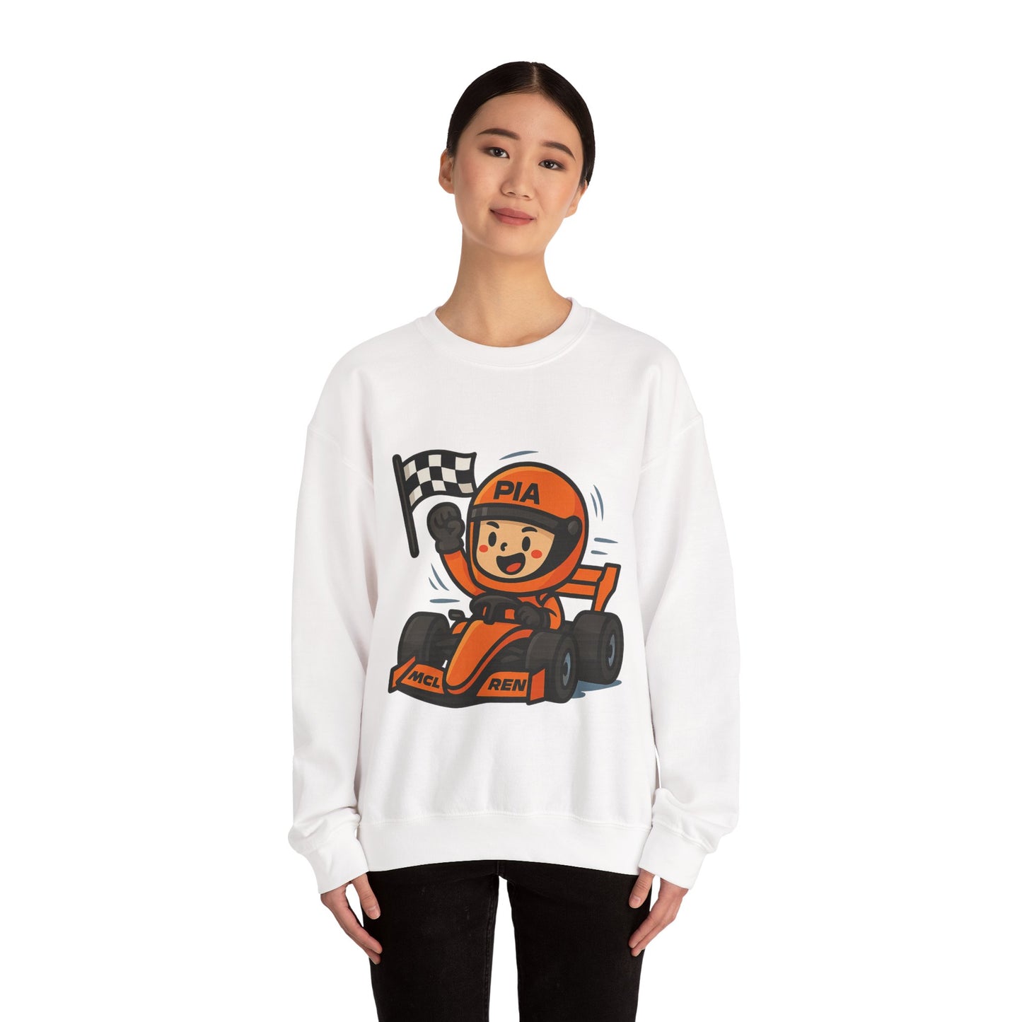 F1 racing mascot sweatshirt print