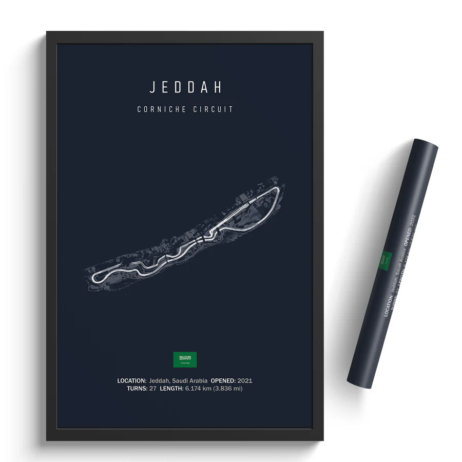 Jeddah circuit canvas print