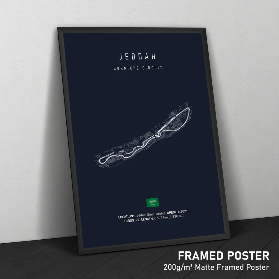 Jeddah circuit canvas print