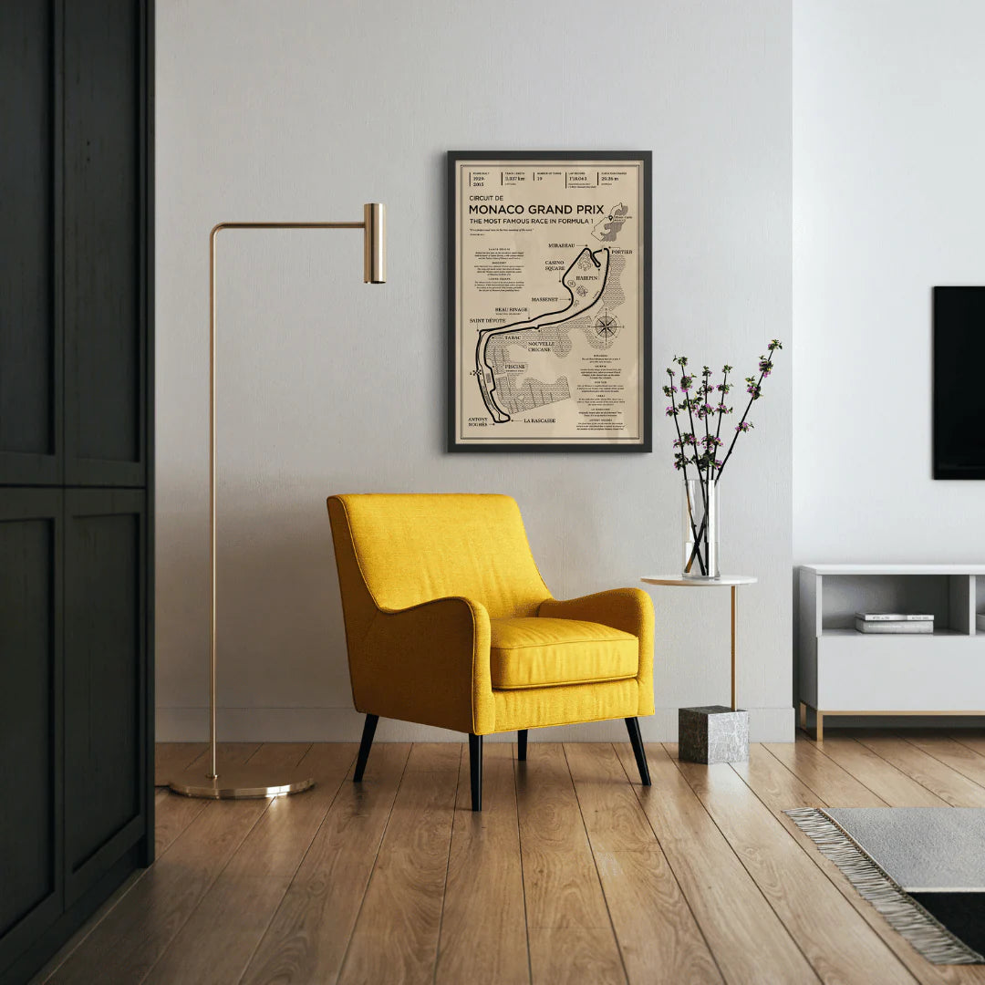 Monaco circuit classic print