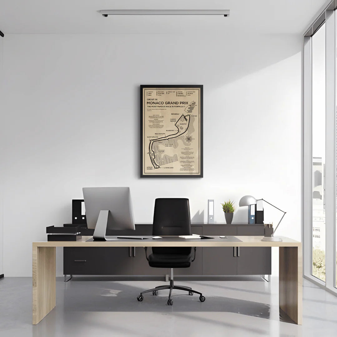 Monaco circuit classic print