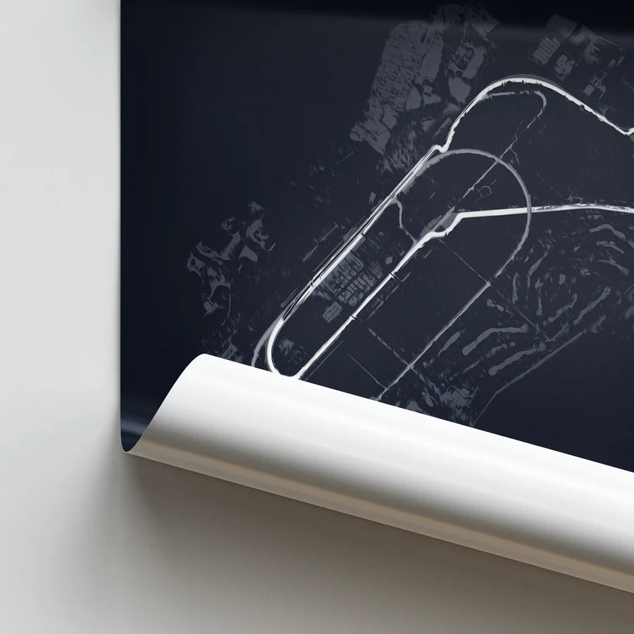 Autodromo Nazionale di Monza Framed Canvas Print