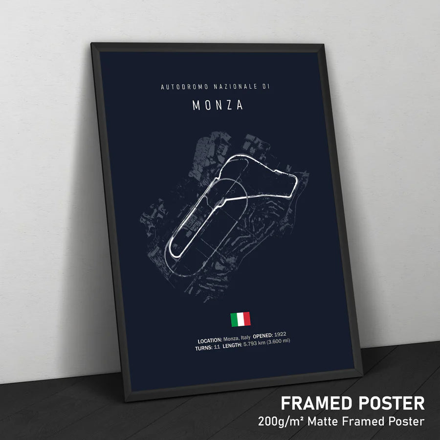 Autodromo Nazionale di Monza Framed Canvas Print