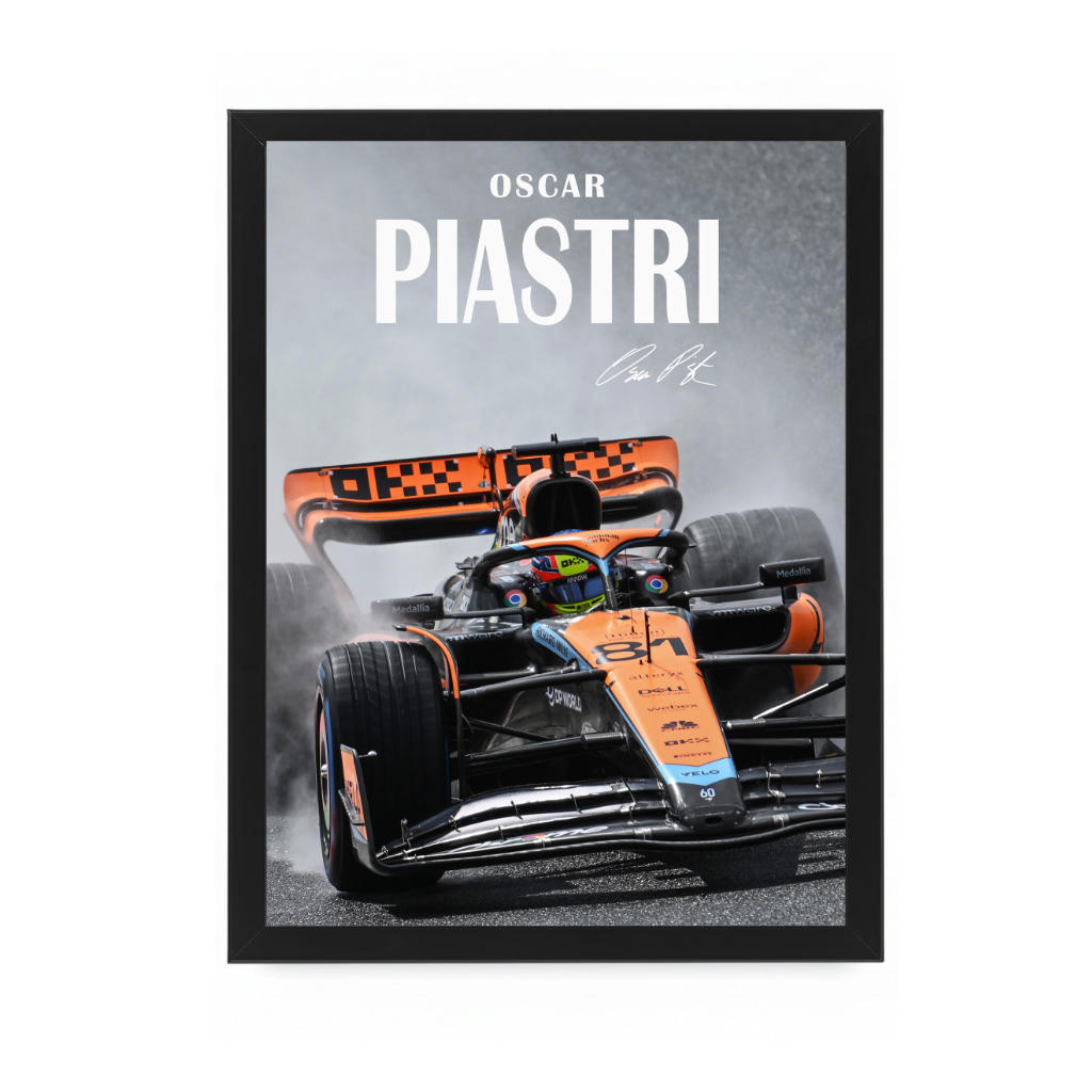 OP81 Mclaren Oscar Piastri Print on Photographic Paper