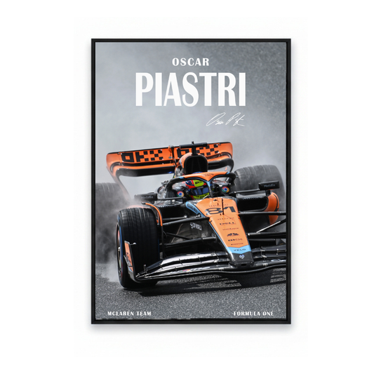 OP81 Mclaren Oscar Piastri Print on Photographic Paper