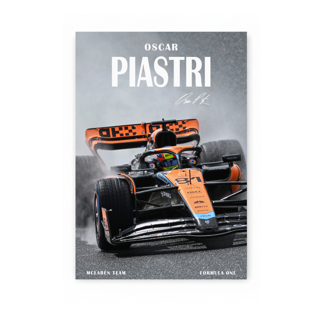 OP81 Mclaren Oscar Piastri Print on Photographic Paper