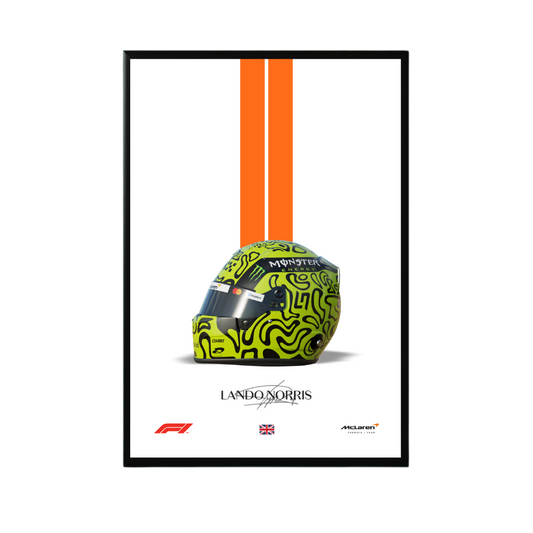 LN1 Lando Norris Helmet Print on Photographic Paper