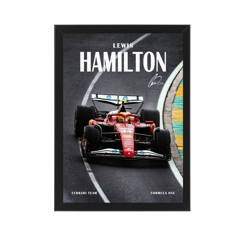 Lewis Hamilton Ferrari On Track