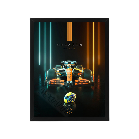 McLaren MCL36 Norris print detail