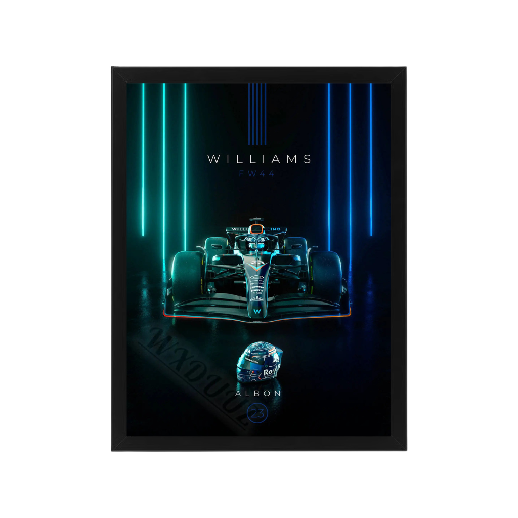 Williams FW44 Alex Albon Framed Print