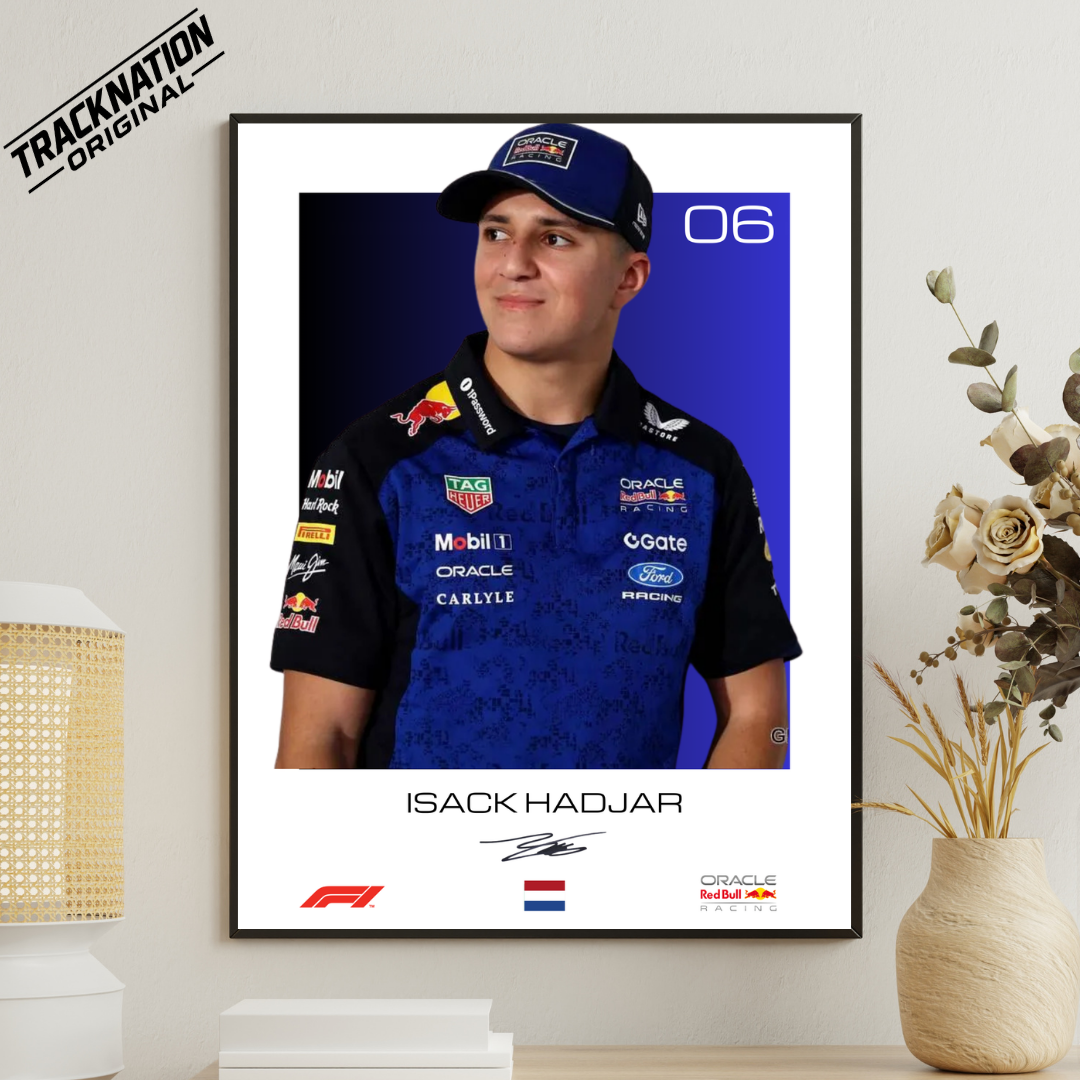 Isack Hadjar Red Bull Framed wall Print