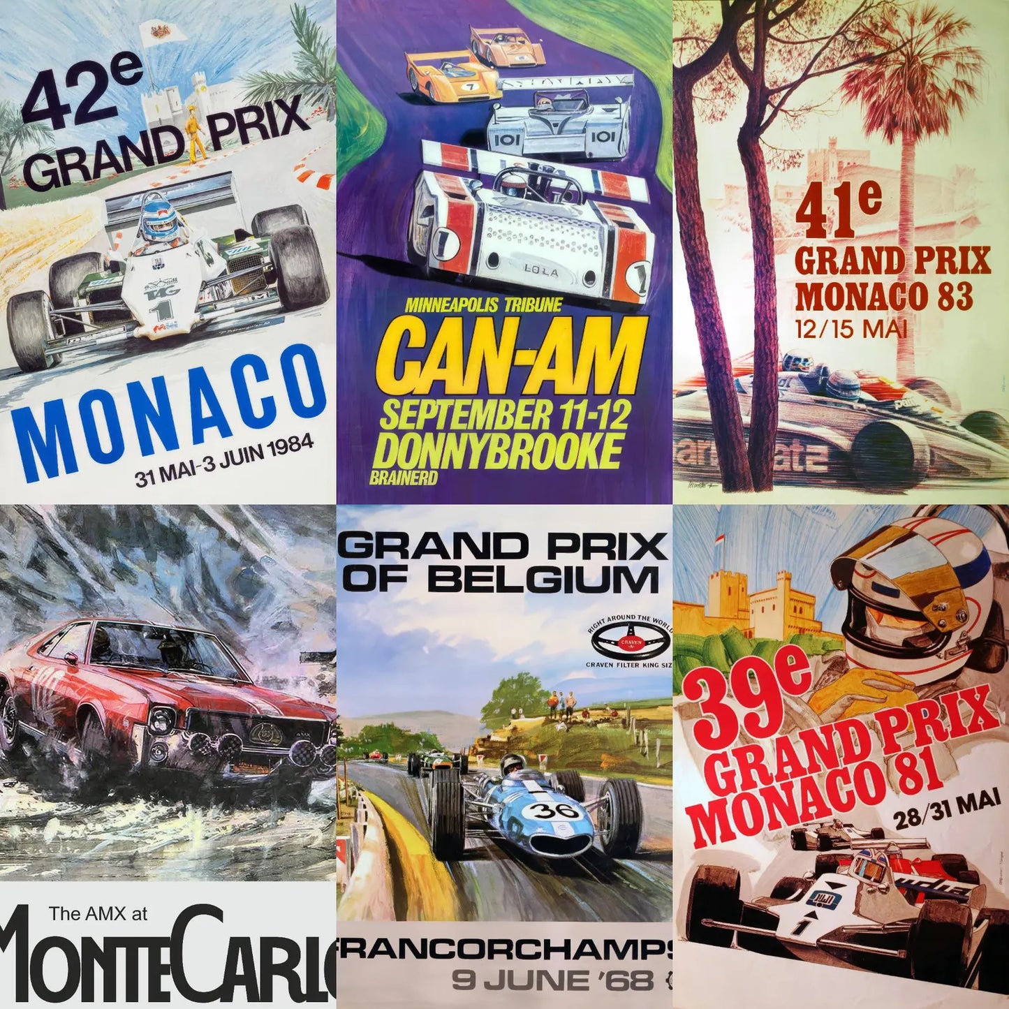 *Digital Download* Over 30 Vintage Racing Posters Print and enjoy, Super High res