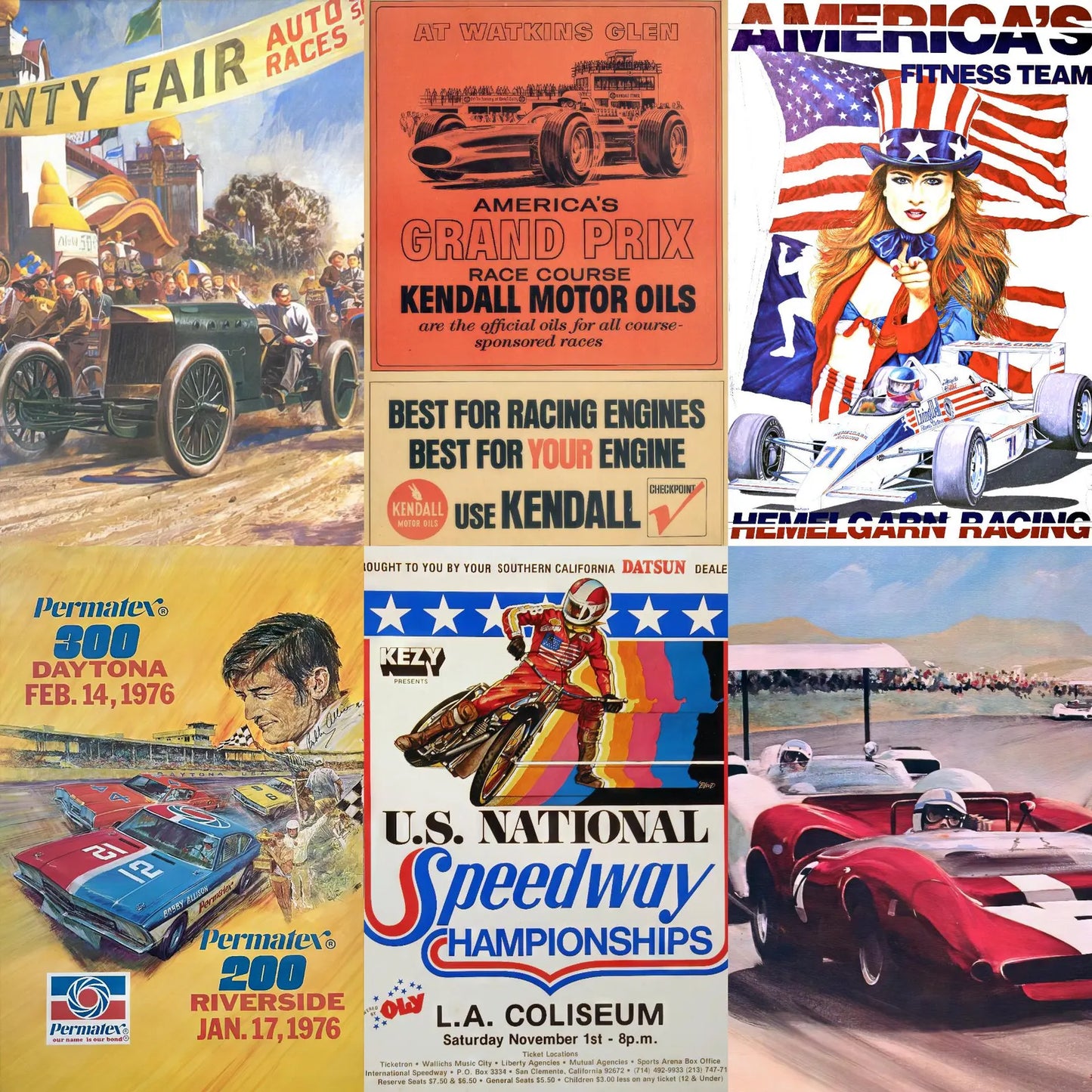 *Digital Download* Over 30 Vintage Racing Posters Print and enjoy, Super High res