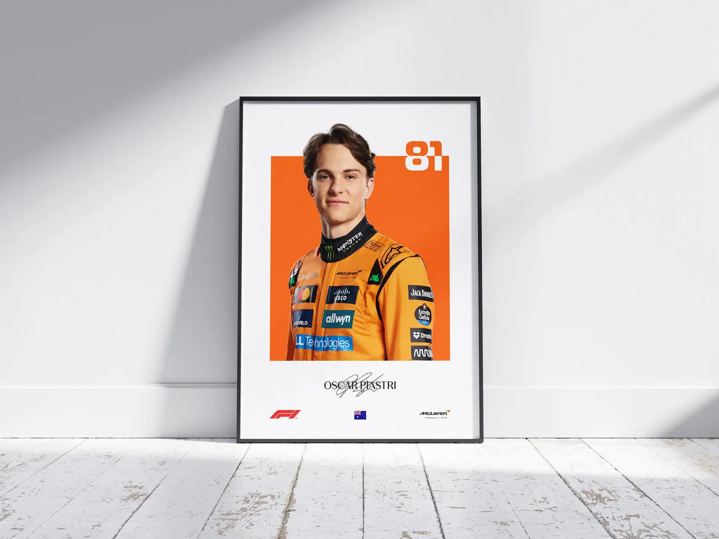*Instant Digital Download* Oscar Piastri 81 Mclaren Portrait