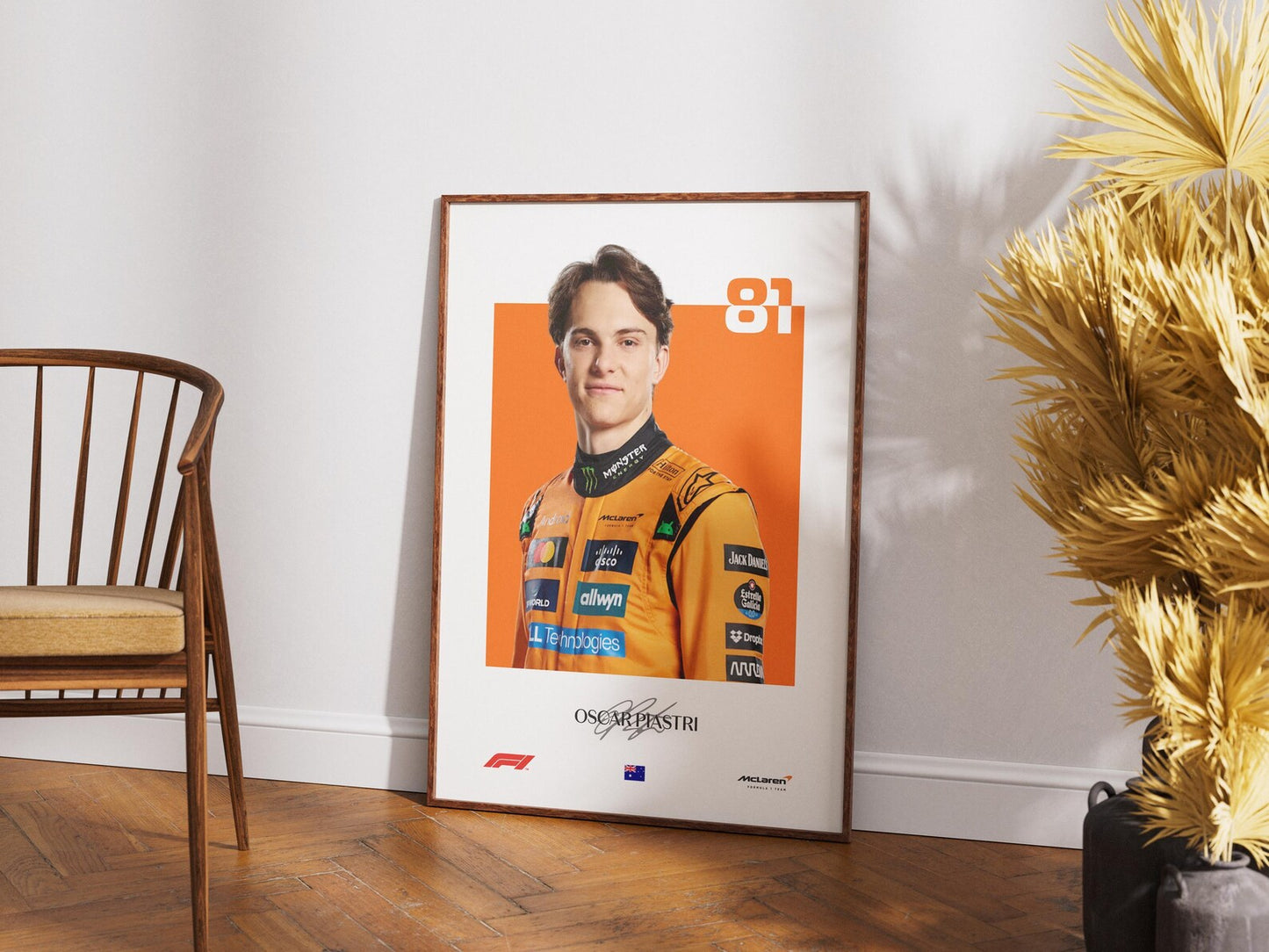 *Instant Digital Download* Oscar Piastri 81 Mclaren Portrait
